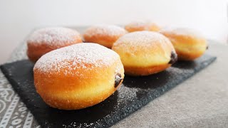 How to Make Fluffiest Doughnut  Berliner Donut Bomboloni Recipe  Easyvideo [upl. by Raybin]