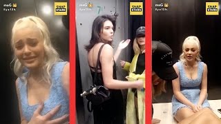 Kylie et Kendall Jenner bloquées dans un ascenseur snapchat [upl. by Liesa]