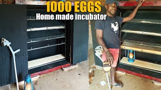 1000 EGGS CAPACITY KEROSENE LAMP INCUBATOR  How to make it step by step [upl. by Nesahc]