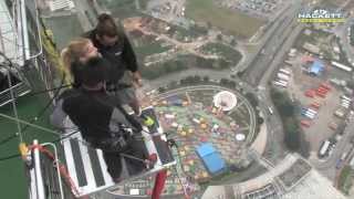 Macau Tower  Jess Does the Worlds Highest Bungee Jump [upl. by Eelnodnarb]