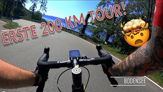 ERSTE 200 KM Rennrad Tour 🤯  Bodensee  KRIPPY  VLOG [upl. by Esbensen]