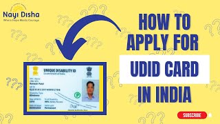 How to apply for Unique ID for Persons with Disabilities in India  Nayi Disha [upl. by Doownil]