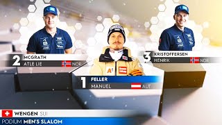 Mens Slalom  Highlights  Wengen SUI  2024 [upl. by Klarrisa]