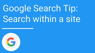 Google Search tip Search within a site [upl. by Tremaine96]