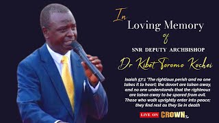 IN LOVING MEMORY OF SENIOR DAB DR JACOB KIBET TOROMO  SEPTEMBER 3RD 2024 [upl. by Eirotal]