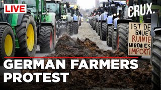 Farmers Block Roads In Germany In Protest Against Subsidy Cuts Heat On Scholz Government [upl. by Arah]