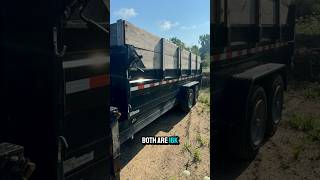 Gooseneck Vs Bumper Pull Dump Trailers tools construction business [upl. by Thomasa]