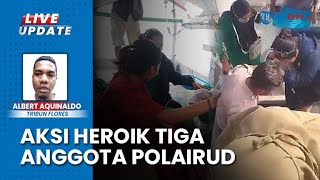 Kapal Rusak Mesin 3 Anggota Polairud Polres Ende Berhasil Evakuasi Bayi Usia 10 Hari di Tengah Laut [upl. by Dorahs933]