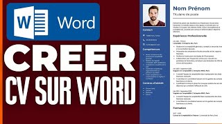 Comment Créer Un Cv Sur Word  2024 [upl. by Aninat]