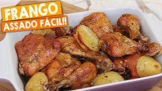 FRANGO ASSADO COM BATATAS  COXA E SOBRECOXA  Nandu Andrade [upl. by Karon]