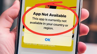 This app is currently not available in your country or region  Fixed App not available iOS iPhone [upl. by Inaja]