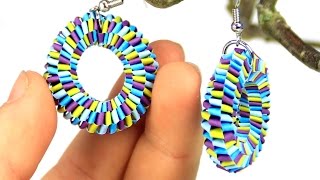 Earrings made with quilling strips [upl. by Lotsirb228]