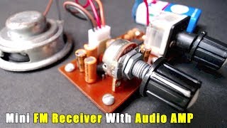 TA2003P Mini FM Receiver With LM386N Audio Amplifier [upl. by Janel]