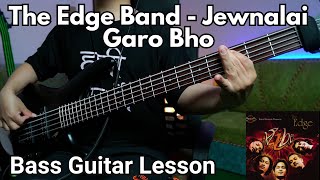 The Edge Band  Jewnalai Garo Bho Bass Guitar Lesson  Nepali Bass Guitar Lesson [upl. by Mag]