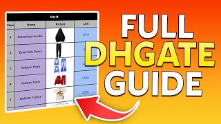 Beginners Guide To Shopping On DHGate INDEPTH GUIDE 2024 [upl. by Kcirad]