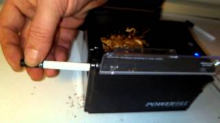 TopOMatic Poweroll electric cigarette machine [upl. by Havstad187]