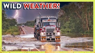 LongHaul Truckers Battle Against Wild Outback Weather [upl. by Annoynek437]