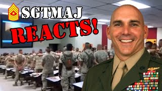 SGTMAJ REACTS “MARINES SING Days of Elijah” [upl. by Ahsen]