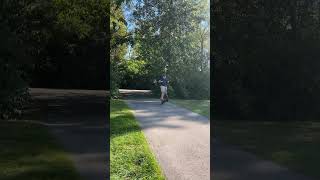 Doing a wheelie on an electric scooter part two [upl. by Lorraine523]