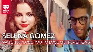 Selena Gomez Reacts To Fans Hearing Her Single quotLose You To Love Mequot For The First Time [upl. by Nosnehpets]