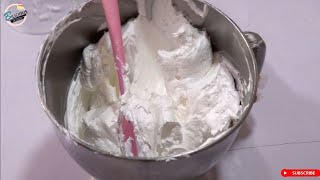 MOST STABLE WHIPPED CREAM FROSTING  VIZYON [upl. by Rhys]