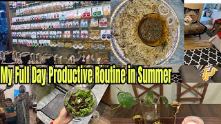 Summer Routine 2024  Full day productive Routine  Pakistani Shopping Vlog [upl. by Gui]