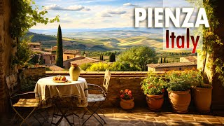 Beautiful Italian towns  Walking tour 4K60 HDR  Pienza  Italy Tuscany [upl. by Edythe987]