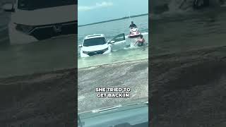 This Woman Reversed Her Car Into the Ocean 😳 [upl. by Rapp]