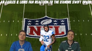 An Eagles amp Lions Fan Reaction to the DAndre Swift Trade [upl. by Noeruat163]