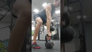 Gorilla rows 16kg shorts shortvideo gym exercise fitnessmotivation [upl. by Phillis]