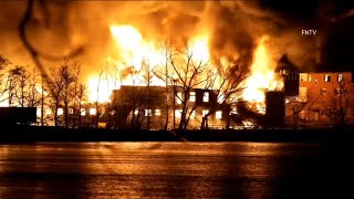 Firefighters keep massive fire from reaching main chemical plant in NJ [upl. by Earle64]