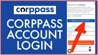 How to Login Corppass Account 2023 Corppass Account Sign In [upl. by Chaddy]