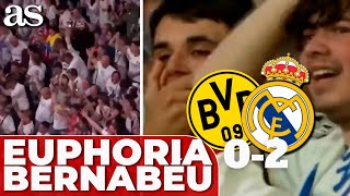 CHAOS at BERNABÉU FANS go ABSOLUTLY WILD as CARVAJAL scores first goal  Real Madrid [upl. by Vadnee]