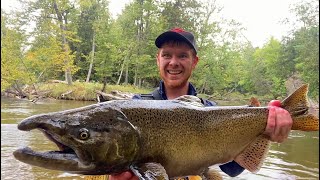 How To Fish The Betsie River Manistee River St Joe Grand And Muskegon For Michigan King Salmon [upl. by Aicyla]