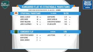 Bendigo DCA  1st XI Sir John Lienhop Shield  Rd9  Kangaroo Flat v Strathdale Maristians  Day 1 [upl. by Hibbitts908]