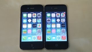 iOS 706 vs iOS 71 on iPhone 4 [upl. by Sik]