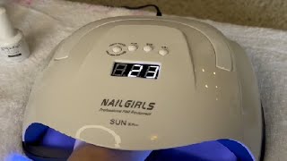 UV LED Nail Lamp NAILGIRLS 168W Fast UV Light for Nails Gel Polish Professional Curing Review [upl. by Millisent]