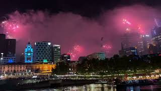 New year 2023 fireworks best view in Melbourne Australia  Full video [upl. by Eledoya930]