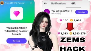 HOW TO EARN UNLIMITED ZEMS IN ZEPETO  secret hack 100 REAL [upl. by Letnohc]