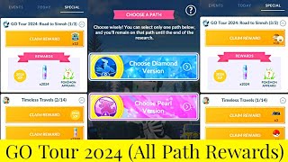 Go Tour 2024 Road to Sinnoh All Path Rewards In Pokemon Go  Choose A Path Pokemon Go  Sinnoh Tour [upl. by Lash]