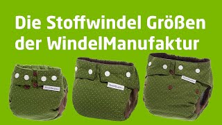 Welche Größen gibt es bei den Stoffwindeln der WindelManufaktur [upl. by Nolubez]