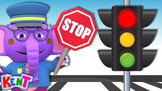 Traffic Safety Song  Nursery Rhymes amp Baby Songs  Learning Videos For Kids KENTTHEELEPHANT [upl. by Standley]