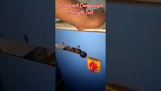 Unconfined Compressive Strength Test of Soil CivilEngineering [upl. by Latsyk]