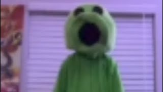 a guy dancing in a peashooter costume 1 minute [upl. by Hteik]