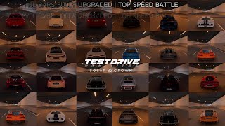 INSANE TOP SPEED BATTLE  FULLY TUNED  TDUSC  HYPERCAR  SUPERCAR  CROSS COUNTRY  ALL CATEGORY [upl. by Ecaroh871]