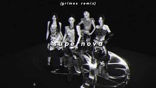 aespa  supernova grimes remix slowed  reverb [upl. by Anelhtak]