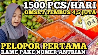 1500 PCSHARI OMSET 45 JUTA  PELOPOR PERTAMA JUALAN INI RAME PAKAI NOMOR ANTRIAN  IDE USAHA UNIK [upl. by Annahsal]