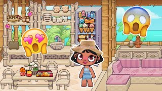 BEACH HUT DESIGN  AVATAR WORLD 🌎😻 [upl. by Nevada]