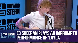 Ed Sheeran Says Clapton’s “Layla” Inspired Him to Be a Musician Before Playing a Bit of the Song [upl. by Ahsemik]