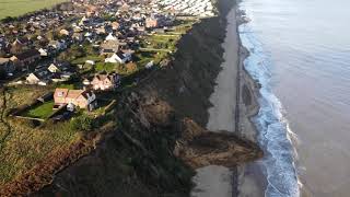 Mundesley cliff top landslide [upl. by Antoni]